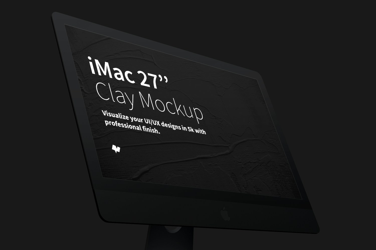 Clay iMac 27â Mockup, Display Close Up (3) by Original Mockups on Original Mockups